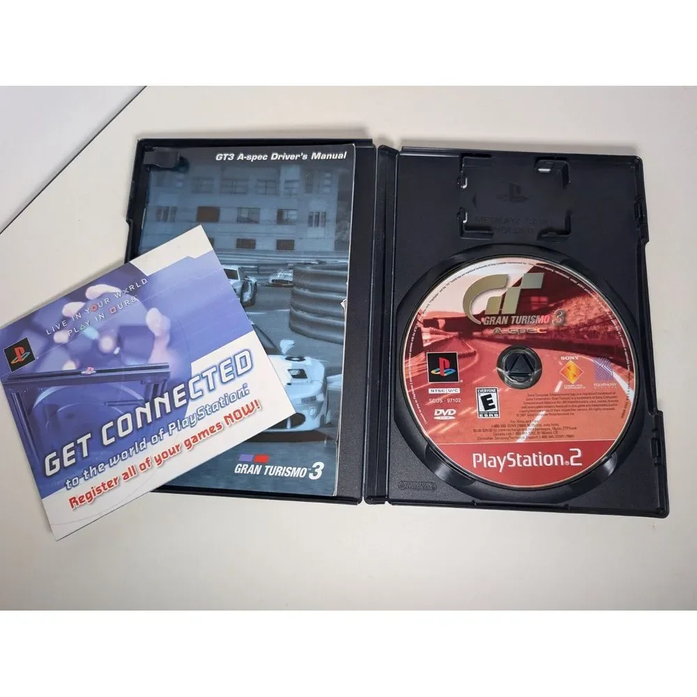 Gran Turismo 3 A-spec (PlayStation 2 PS2)  - CIB w/ Manual‎ & Registration Card